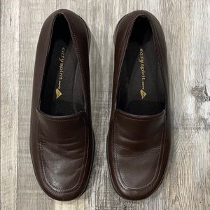 Easy Spirit Brown Leather Slip-On Loafer Size 8.5